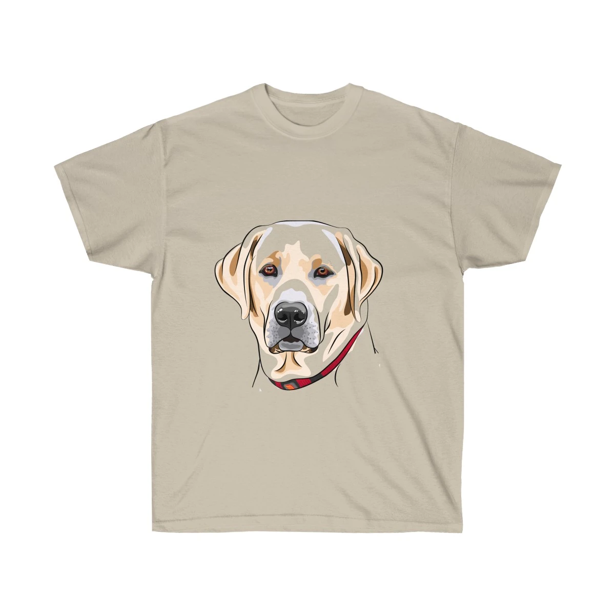 Labrador Portrait T-Shirt in Brown colors