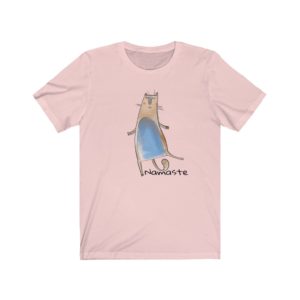 Namaste Meditating Cat Line Drawing for Women
