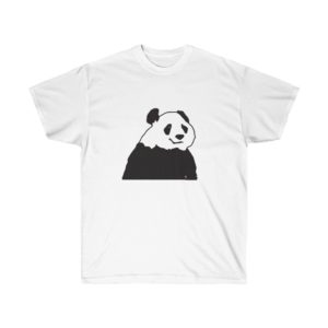 Panda Bear T-Shirt Black and White Design