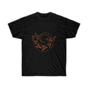 American Indian Art Gecko Drawing  Unisex T-shirt