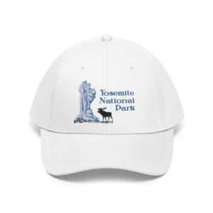 Yellowstone National Park Geyser and Moose Twill Hat