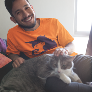 Male model T-shirt mockup