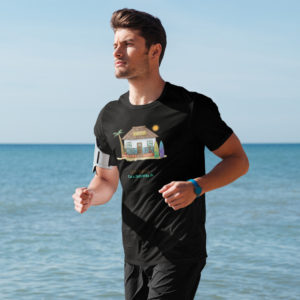 Male Model Mockup Beach T-shirt