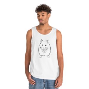 Hamster Line Drawing Tank Top