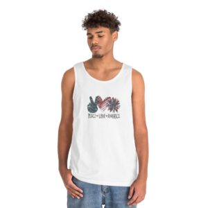 Peace, Love, America Freedom Tank Top Unisex