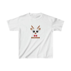 Dasher the Reindeer Kids Heavy Cotton™ Tee