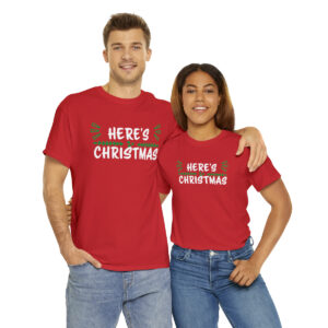 Here's Christmas Minimalist Design Unisex T-shirt