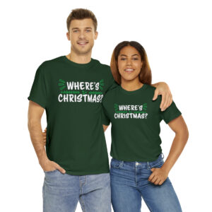Where's Christmas Minimalist Design Unisex holiday T Shirt