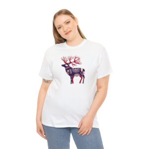 Scandinavian Moose in purple and red for men and women