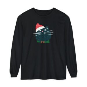 Santa Claws Cat Christmas Preshrunk Unisex Long Sleeve Tee